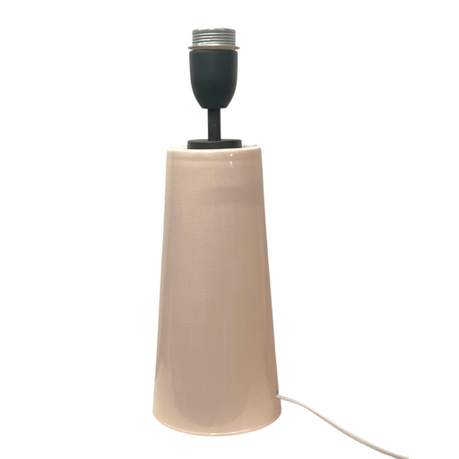 [LP-PLM91327-01] Pie de Lámpara de Mesa Ceramica Conica Max Beige