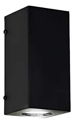 [335-BIDIRECCIONAL-18] Aplique Difusor Luz Farol Bidireccional Negro Micro