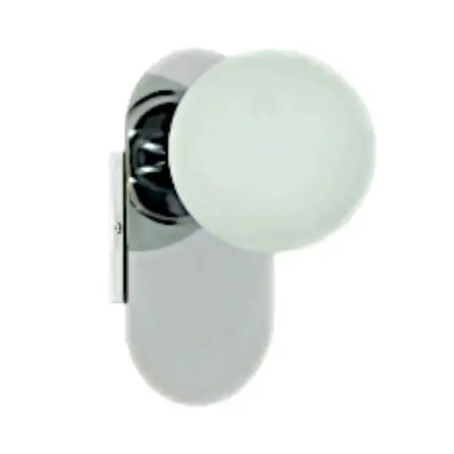 [691-AP-13-CR] Lámpara Aplique Pared 1L Bipin/G9 Globos Ø12 Cromado